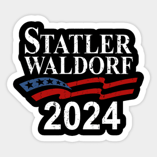 Statler and Waldorf For President Sticker